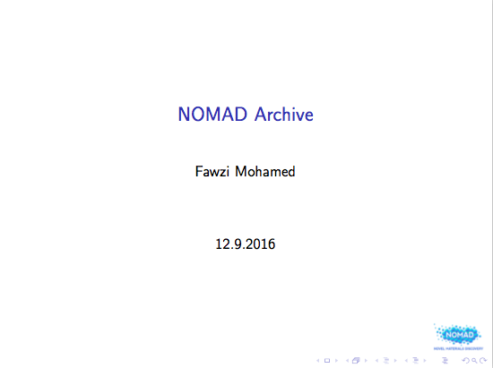nomad presentation